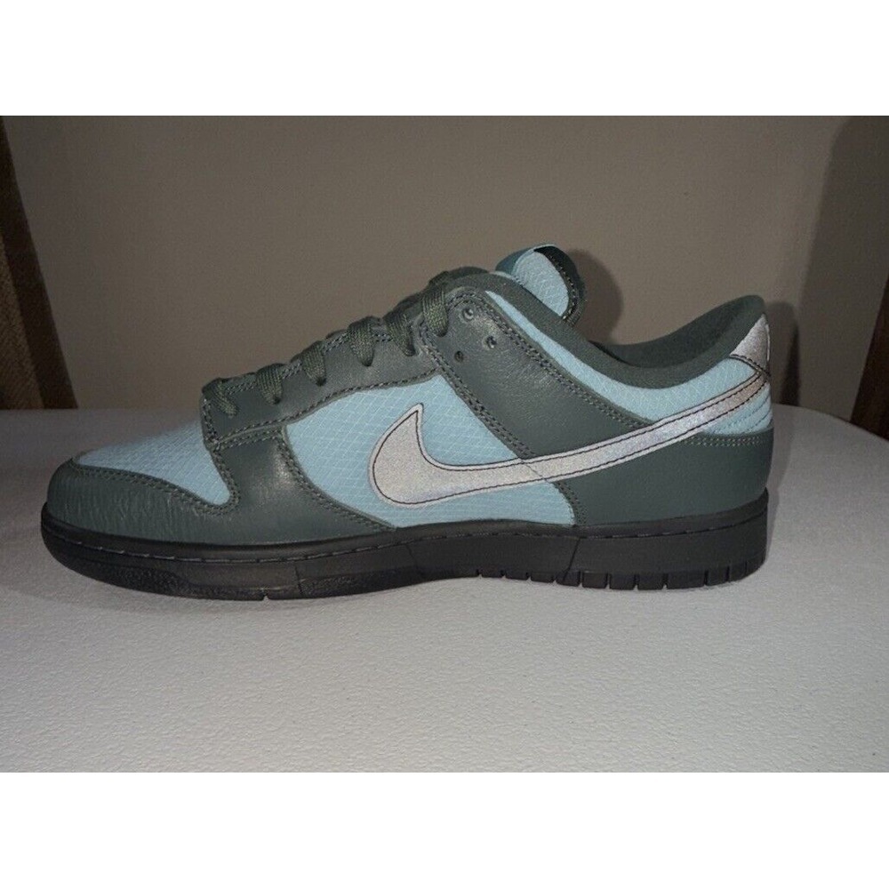Nike Dunk Low Retro SE Vintage Green/Black-Denim Turq (FZ3052-300) Size 12 - Picture 6 of 14